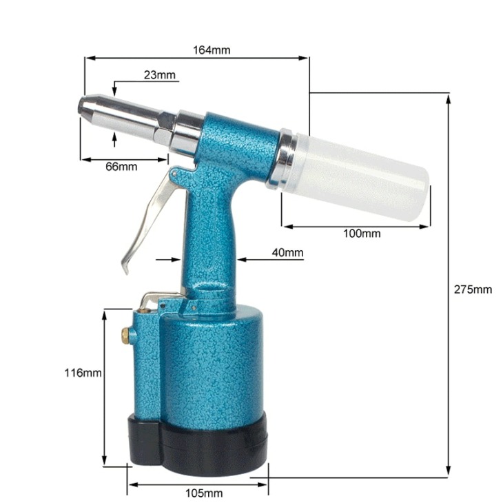 Tajvan Pneumatikus Körömpisztoly Három Claw Rivet Tool Air Riveter ...