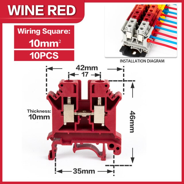 Wine red-10PCS