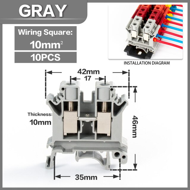 Gray-10PCS