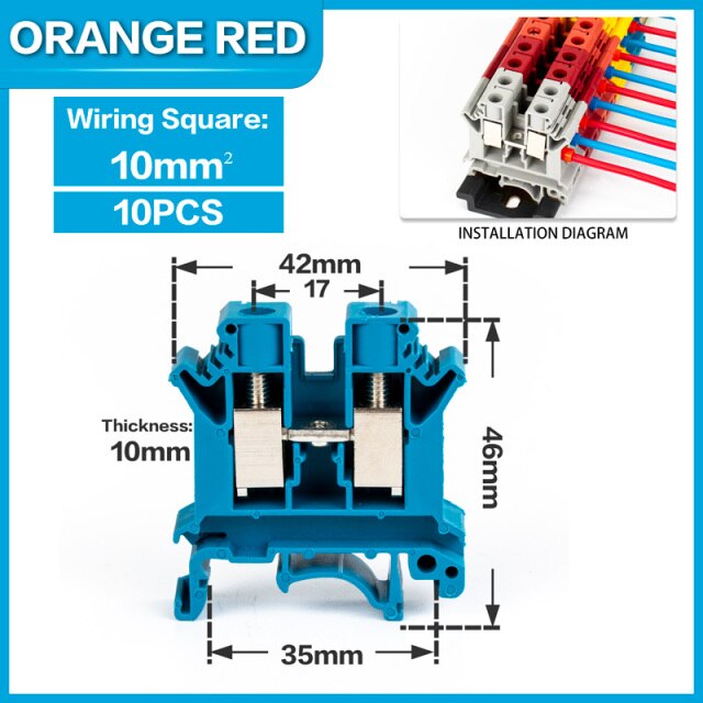 Blue-10PCS
