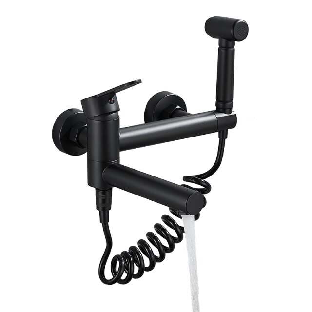 black faucet set