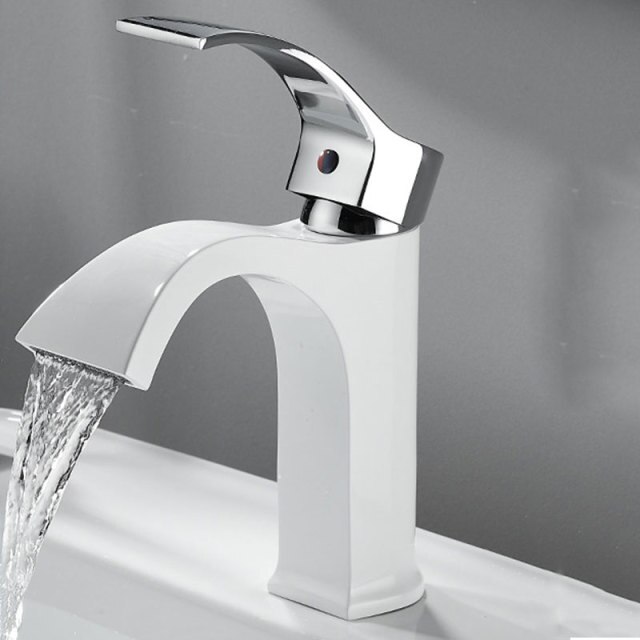 Qcfoison Fürdőszoba VízesésMedence Csaptelep Wc Sárgaréz Krómozott Kád