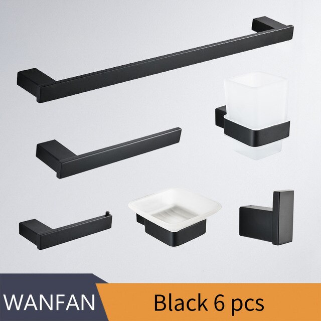 Balck 6 PCS