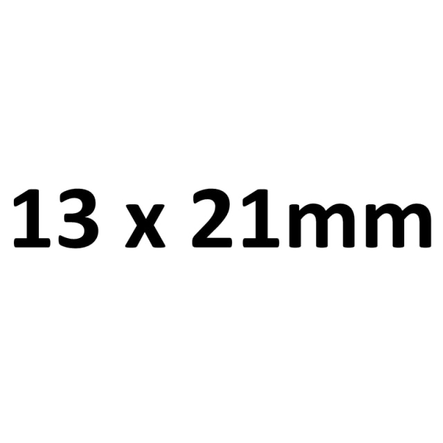 13x21 mm