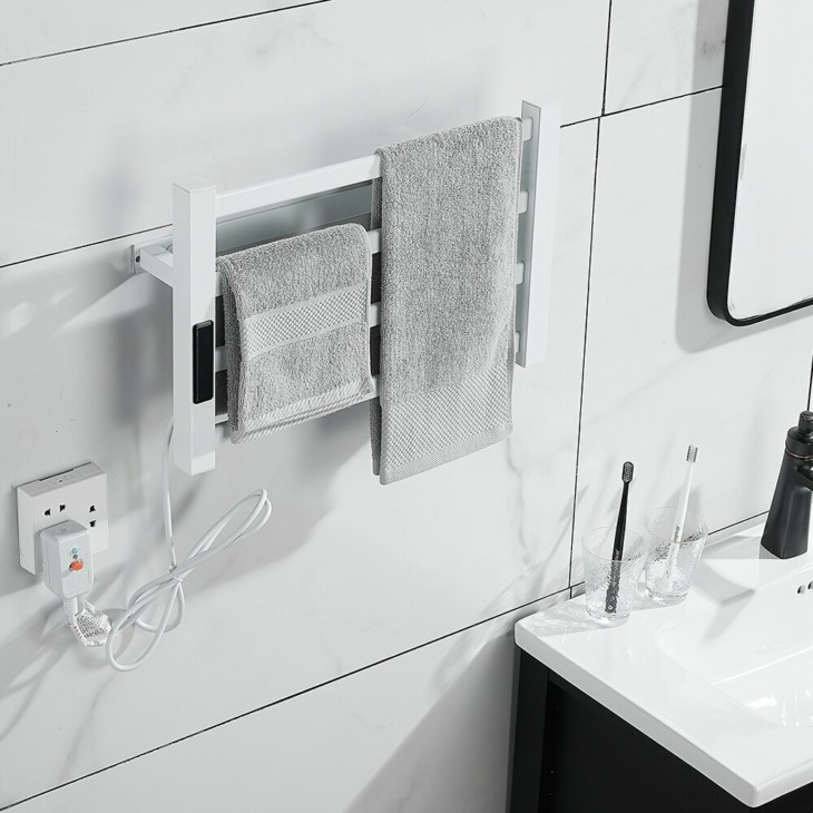 Fürdőszoba Berendezések Elektromos Törölközőtartótól Hőmérséklet És Idő Vezérlés Smart Home Törülközőmelegítővel Törölközőmelegítővel