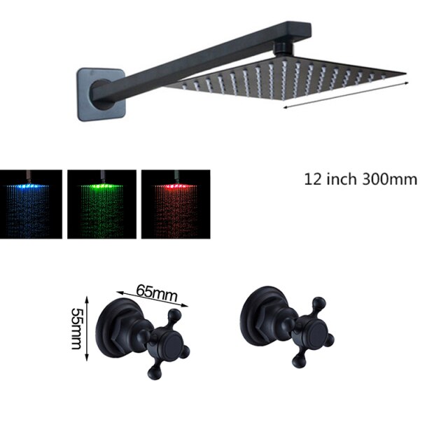 Black Shower 12 LED