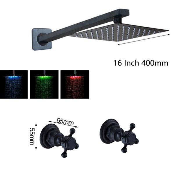Black Shower 16 LED