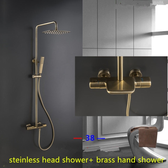brass shower
