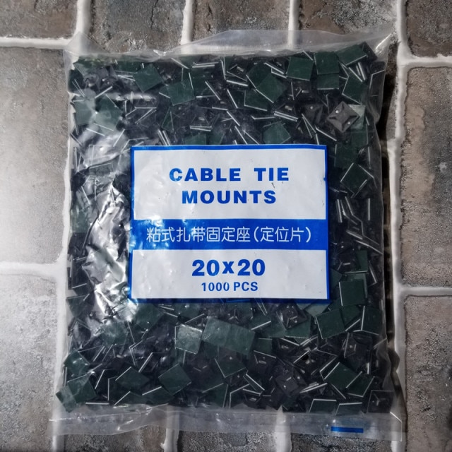 1000Pcs 20x20 Black