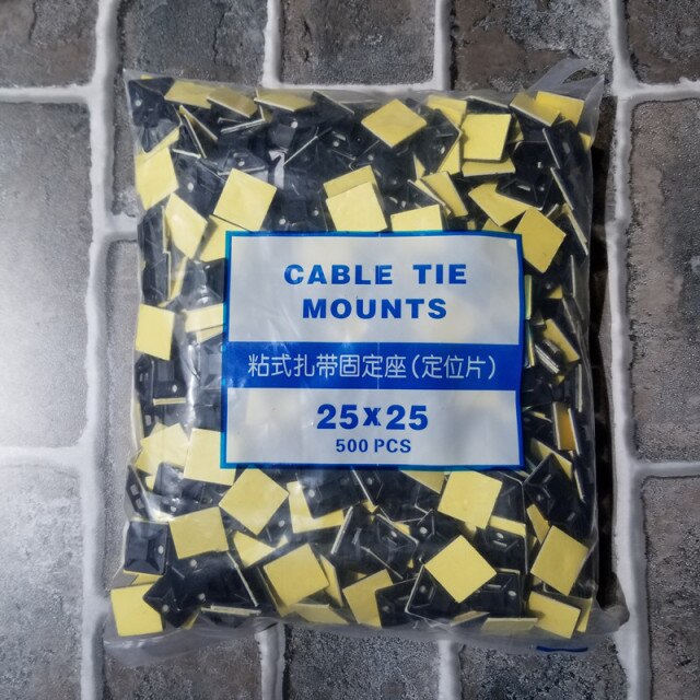 500Pcs 25x25 Black