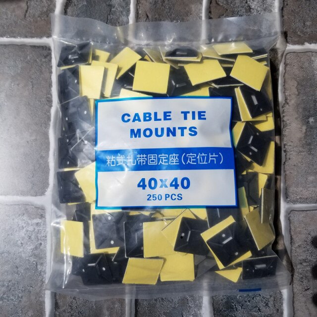 250Pcs 40x40 Black